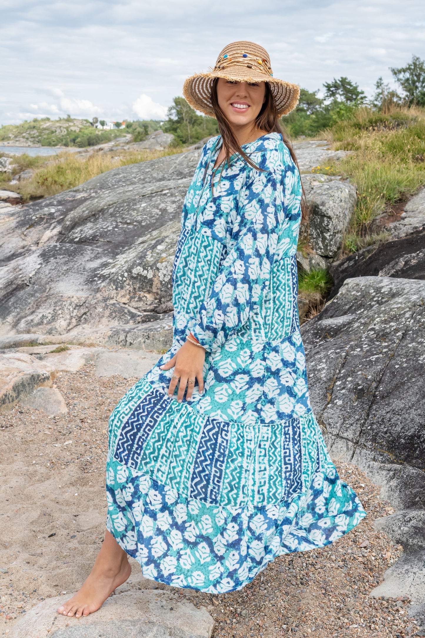 June Klänning Turkos