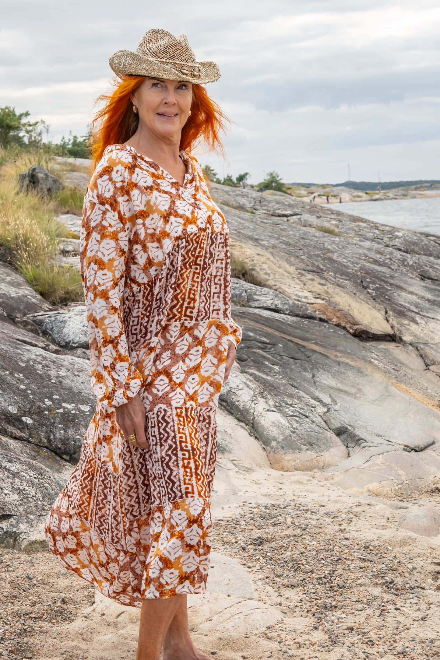 June Klänning Brun