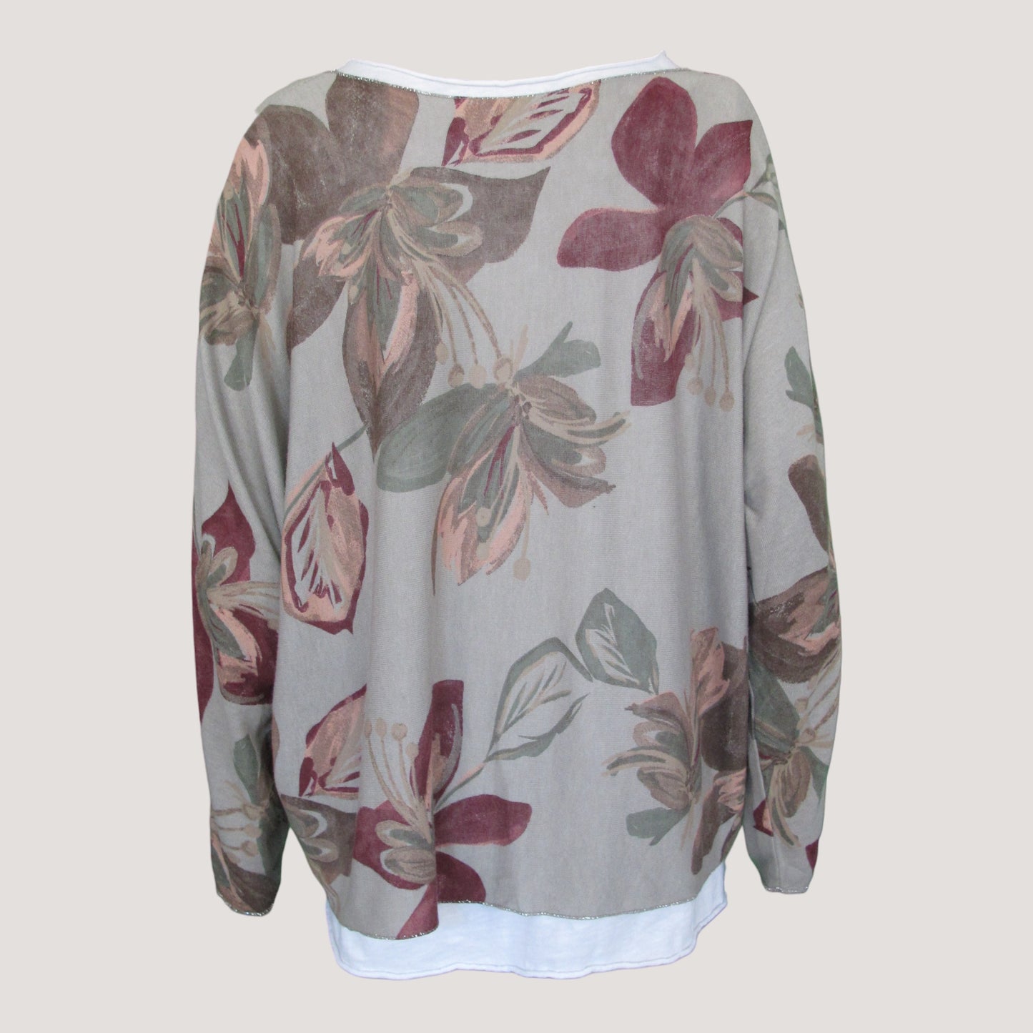 Alva Tröja Mönstrad Beige