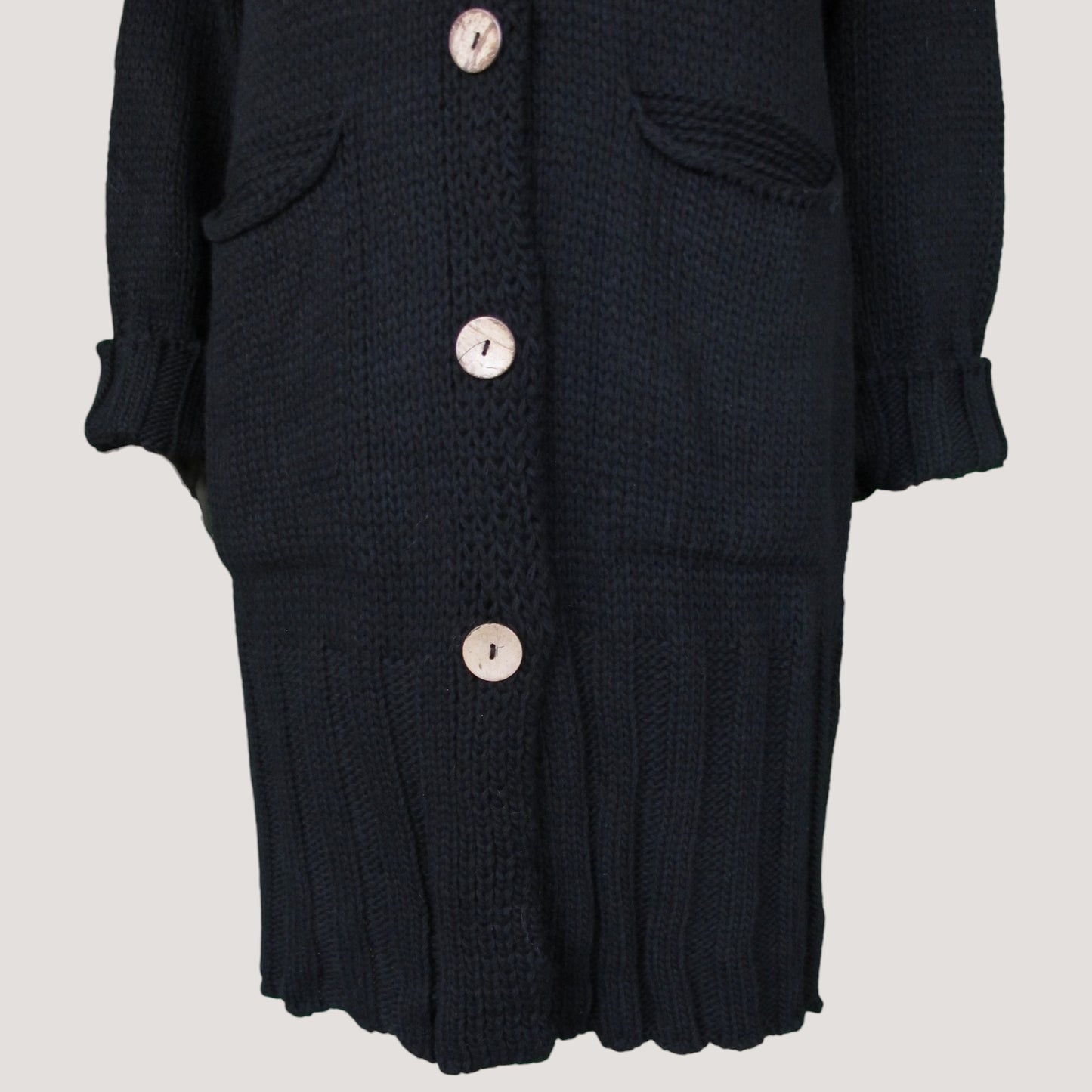 Elle Stickad Kofta Svart