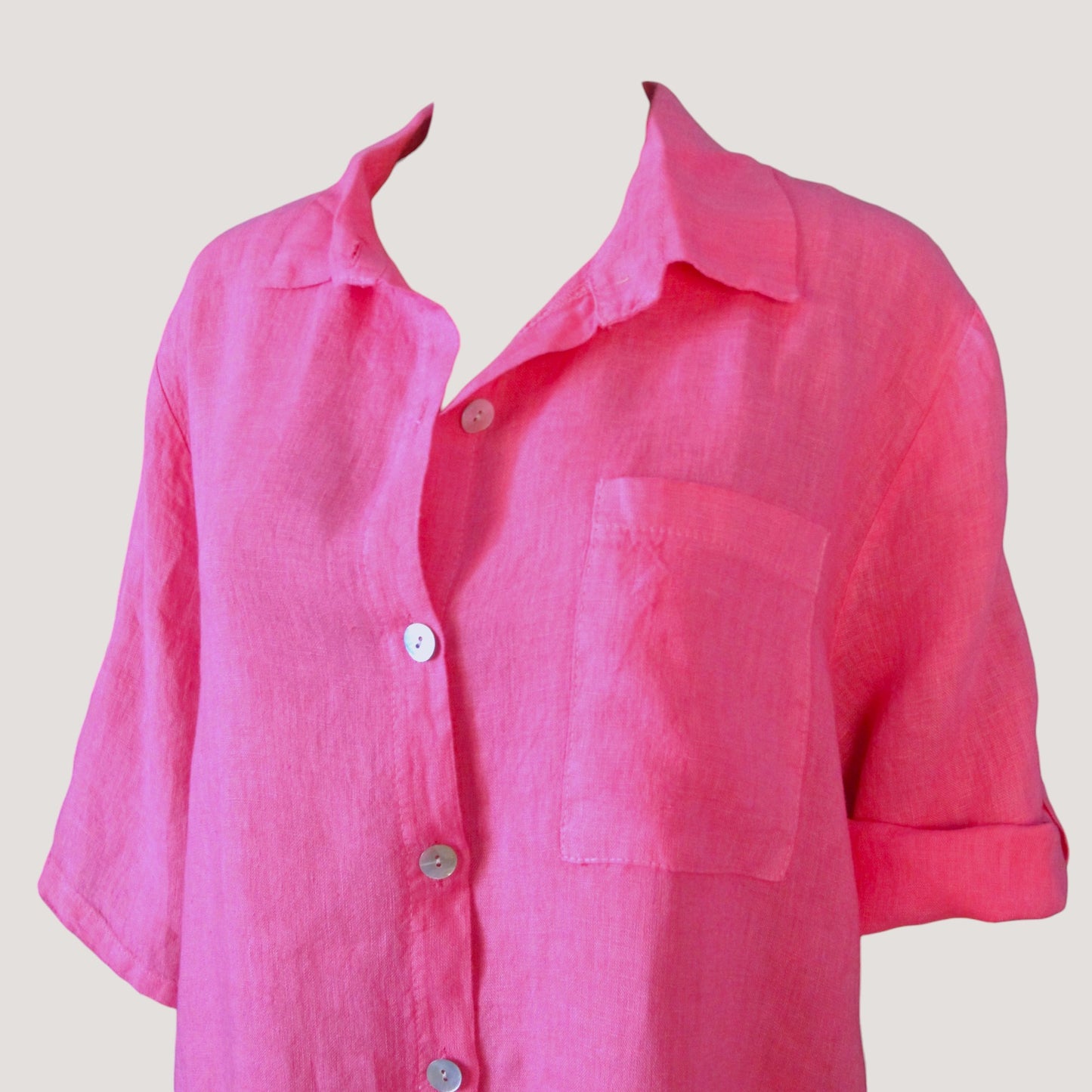 Lilly Långskjorta / Klänning Rosa