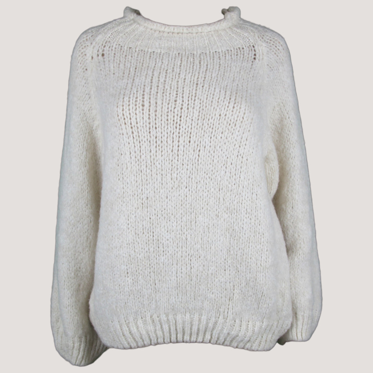 Althea Stickad Tröja Off White