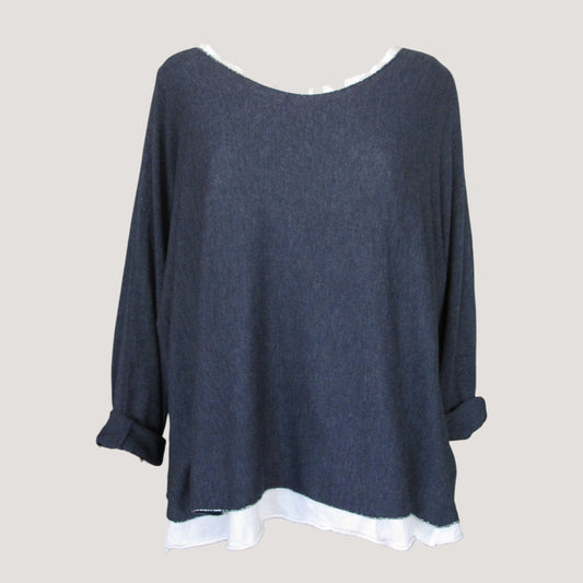 Alva Tröja Marinblå