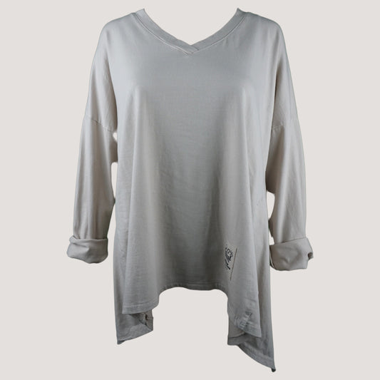 Bella Långärmad Topp Beige