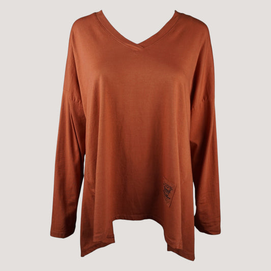 Bella Långärmad Topp Orange