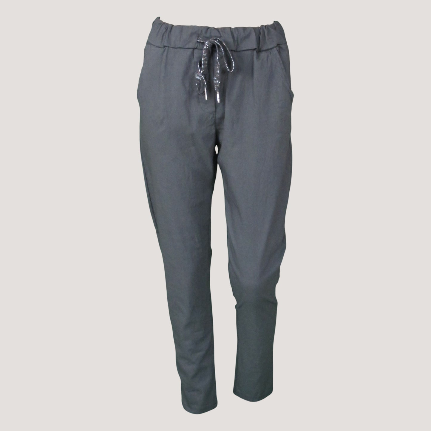 Bianca Stretchbyxa Grafit Grå