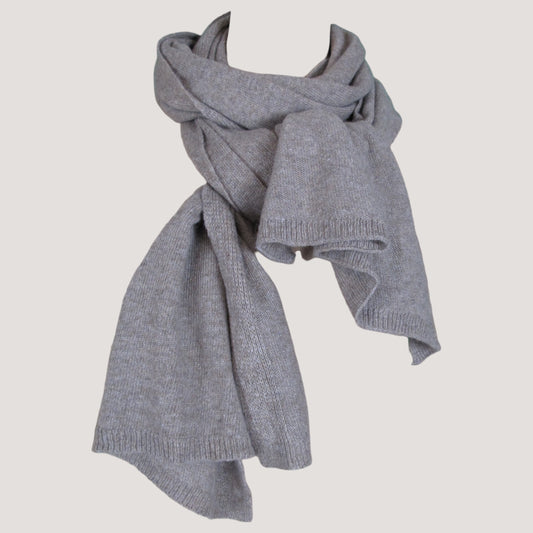 Hope Stickad Halsduk Grå