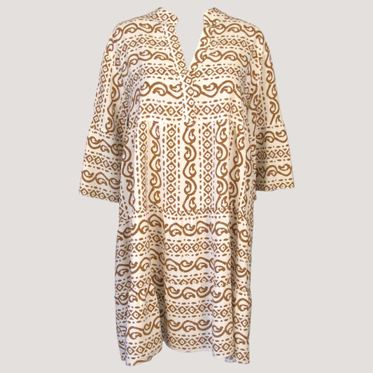 Ina Klänning Beige