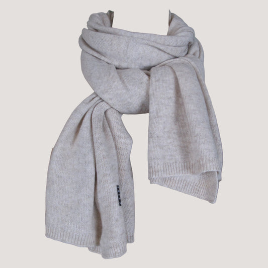 Hope Stickad Halsduk Off White